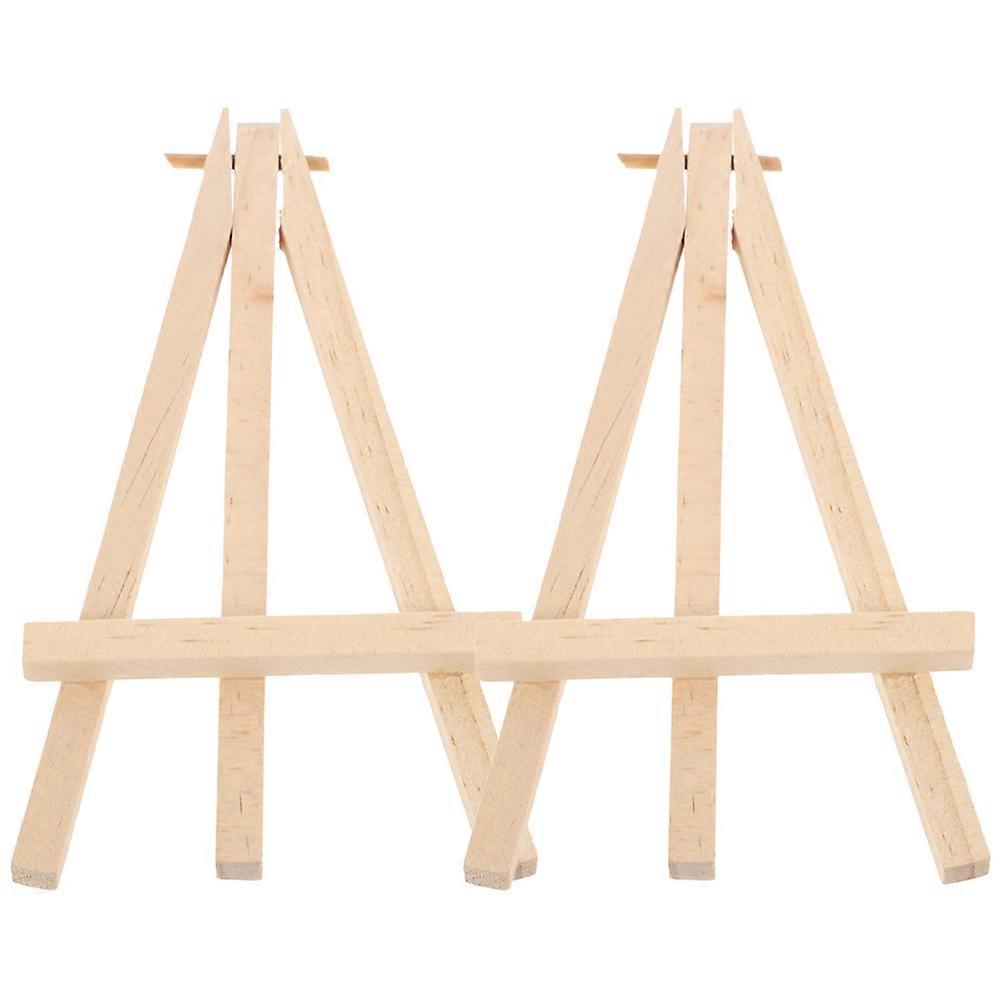 Game Card Display Easel Wood Stand for Showing 2Pcs Foldable Mini Table Easels