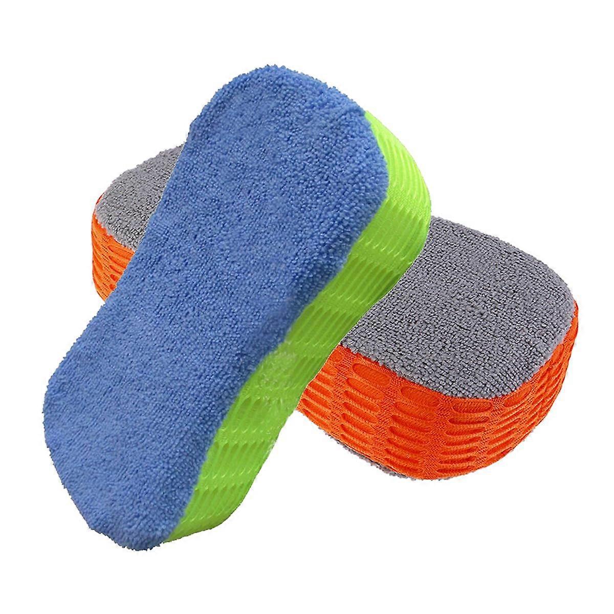 2 Pack Large Car Wash Sponge Set,  Density Non Scratch Cleaning Sponge for Car and Home Use