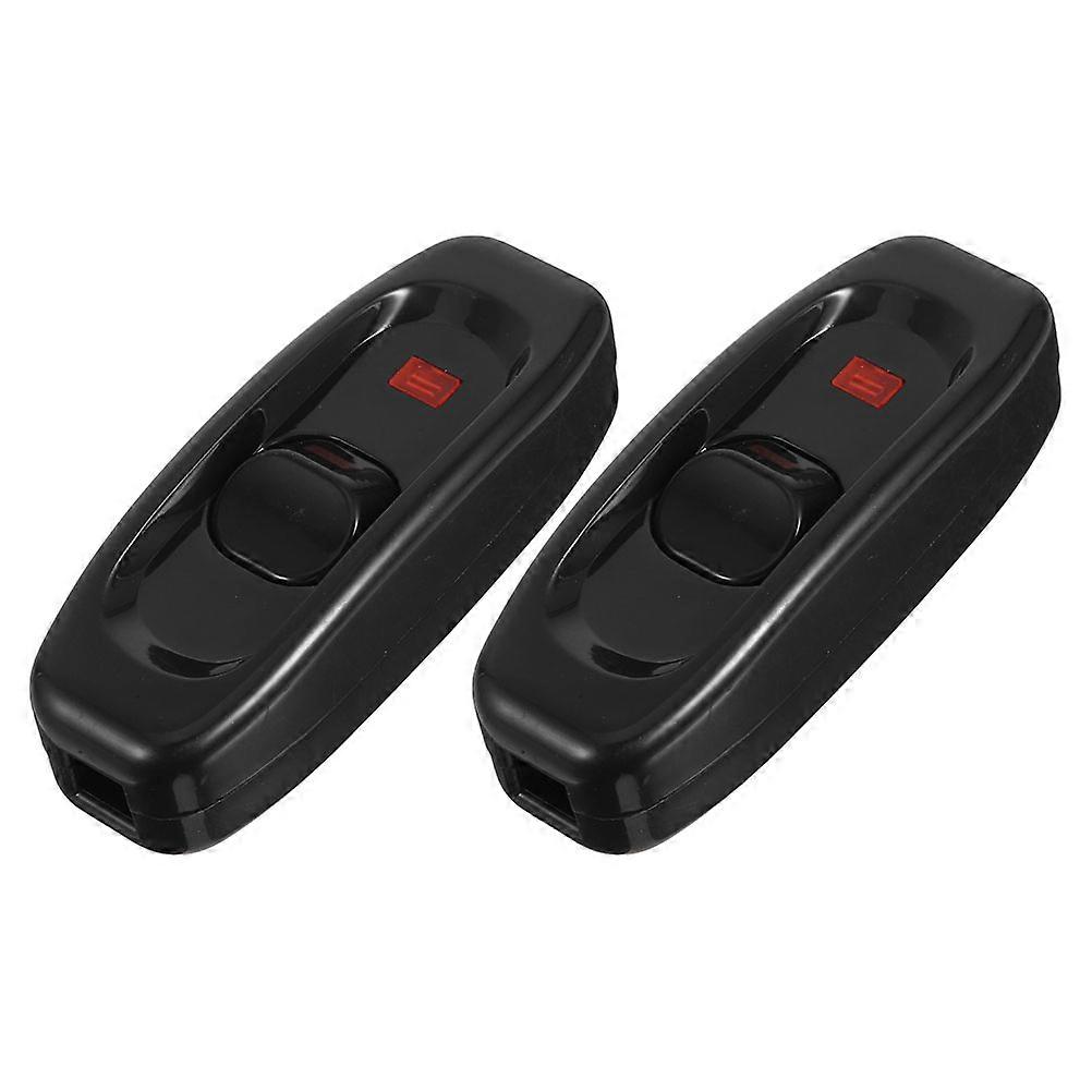 Push Button Switch Replacement for Lamp Cord Inline Cord Switch 2Pcs