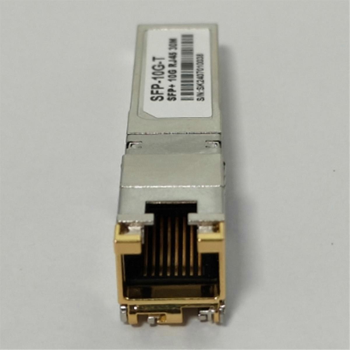 10G SFP+ RJ45 30m Auto-Negotiation Optical Transceiver for Networking Devices
