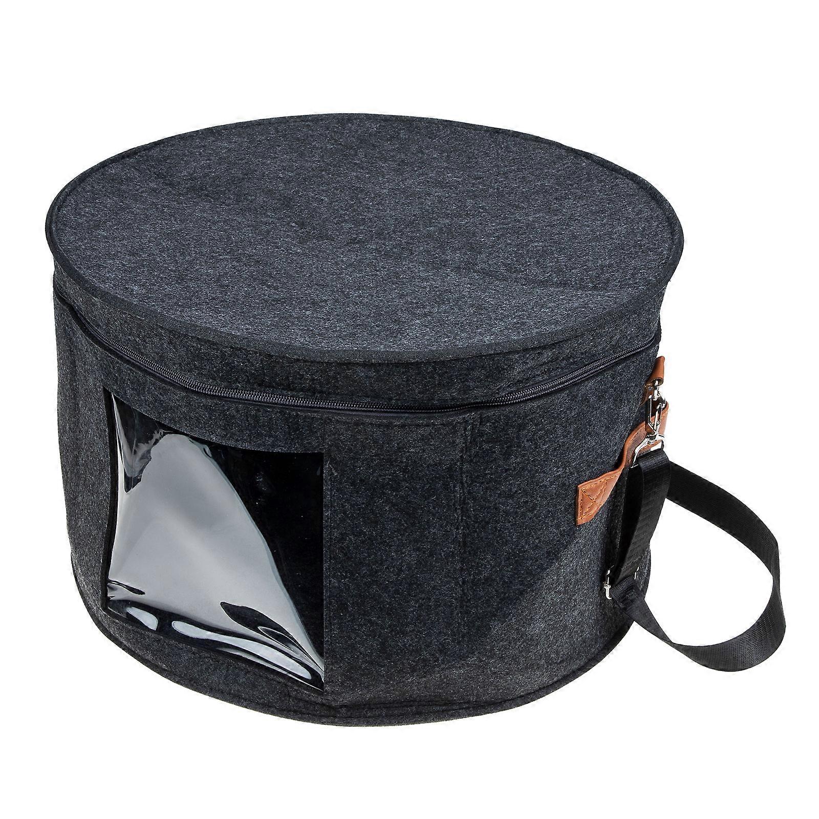 Hat Container Storage Grey Felt Rectangular Shape For Hats And Underwear 1Pack