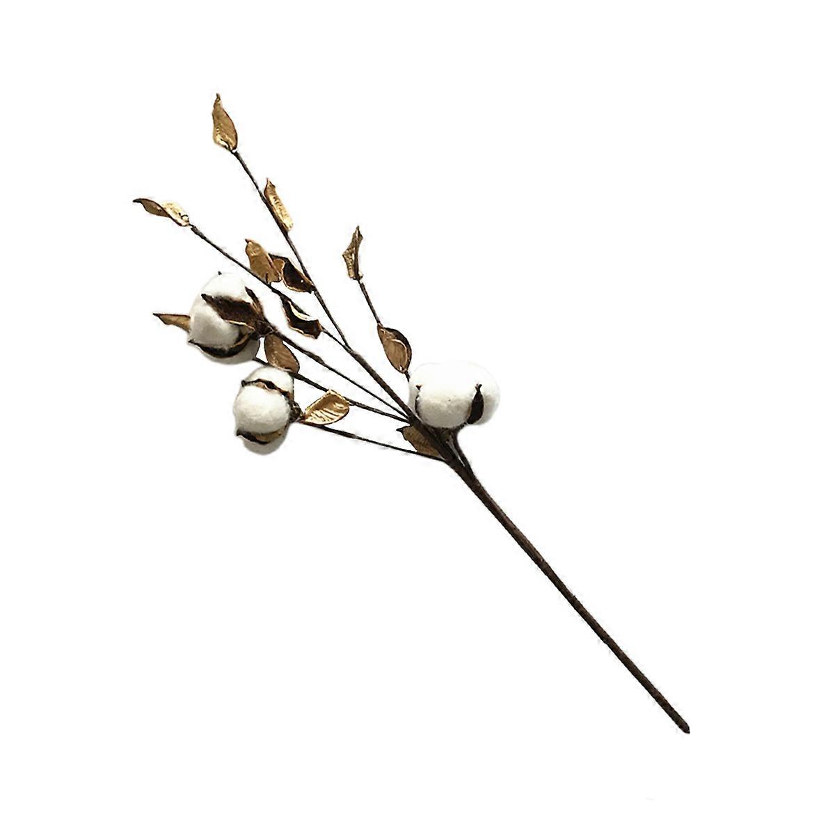 Cotton Flower Decor Cotton Stems for Decoration Artificial Multi