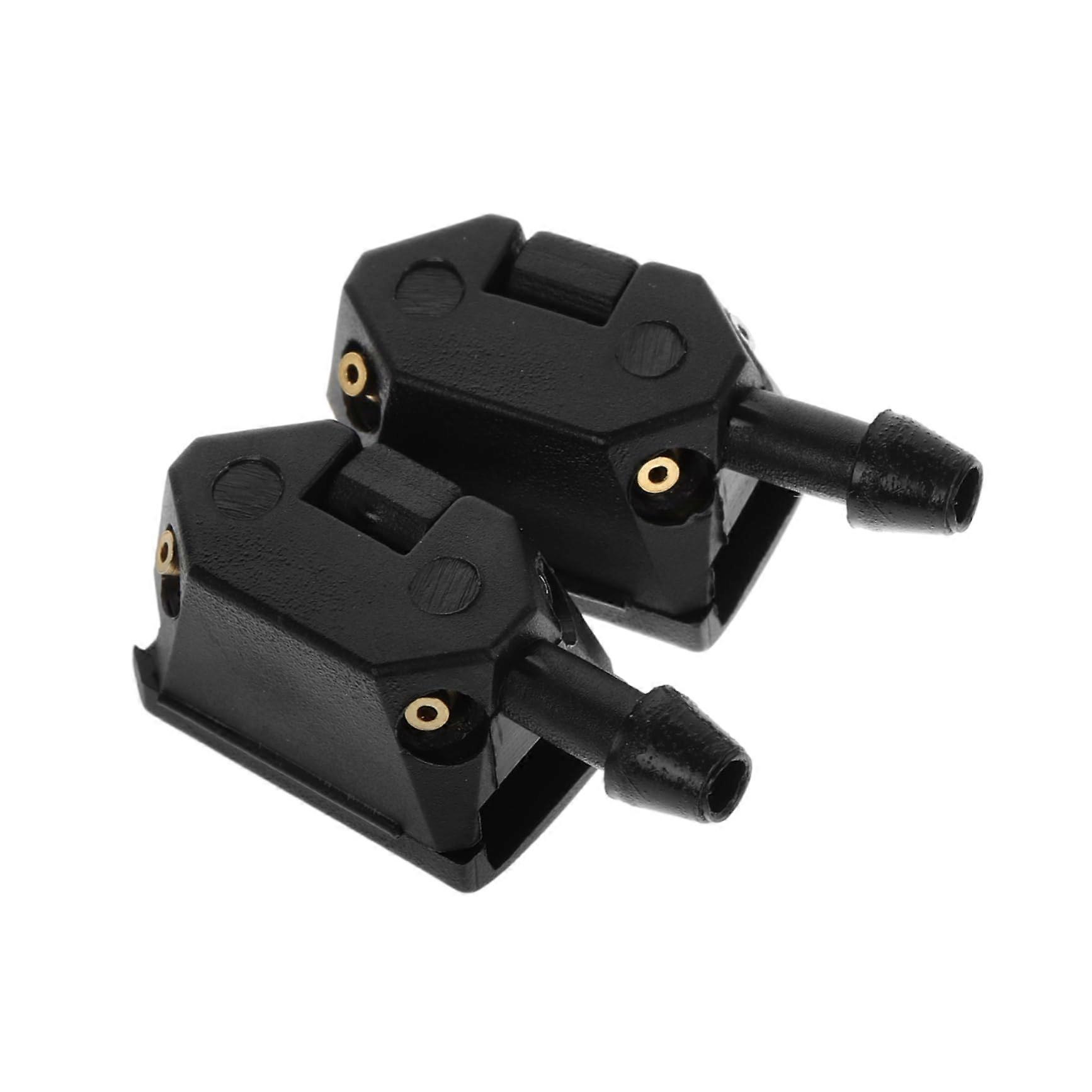 2pcs Windshield Washer Nozzle Set for Car Front Window Strong Spray Easy Installation WeatherResistant