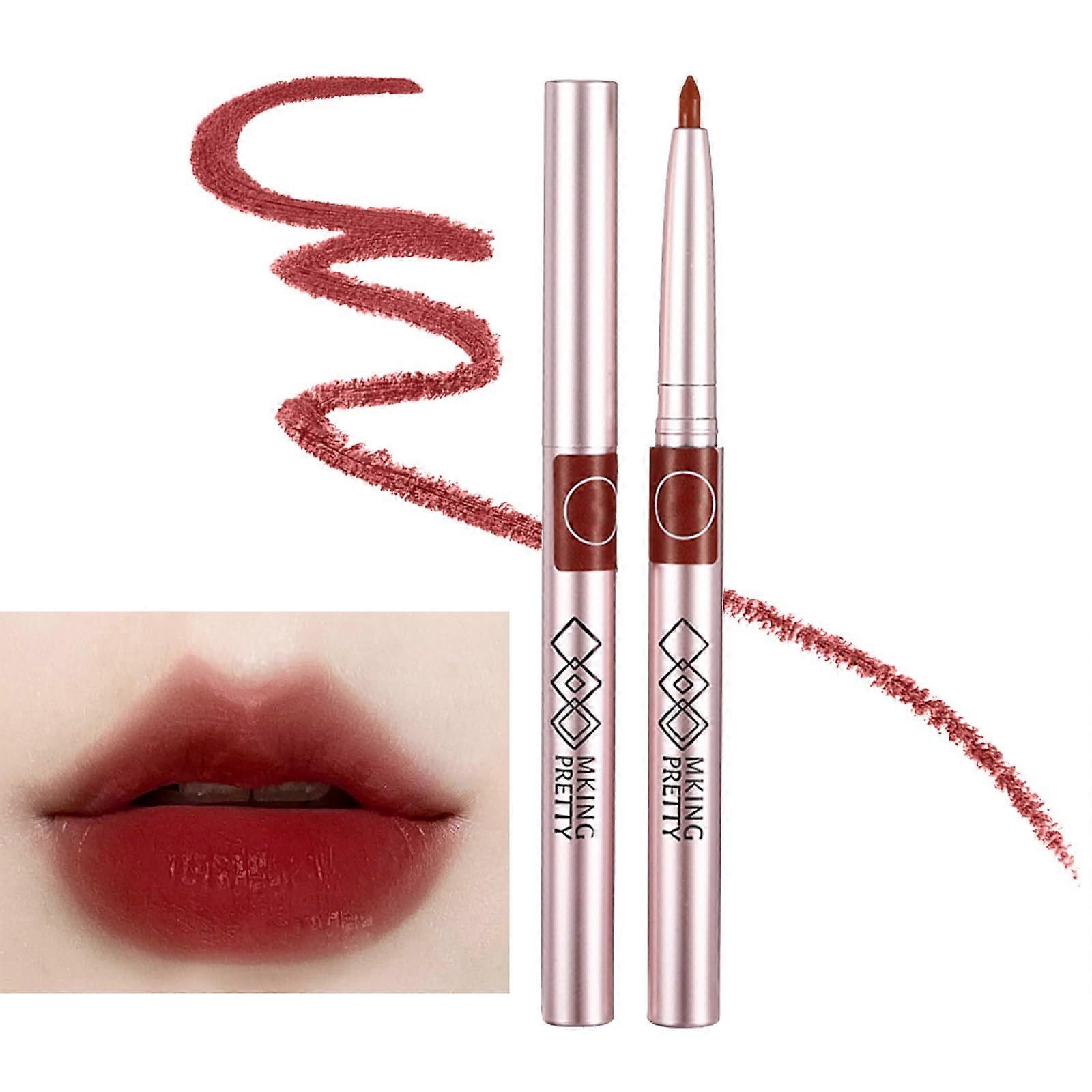 Long Lasting Matte Lip Liner with Precise Slim Tip, Creamy Finish, 02 Black Cherry