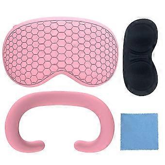 Kit maschera per gli occhi in silicone per custodia console antipolvere accessori VR rosa