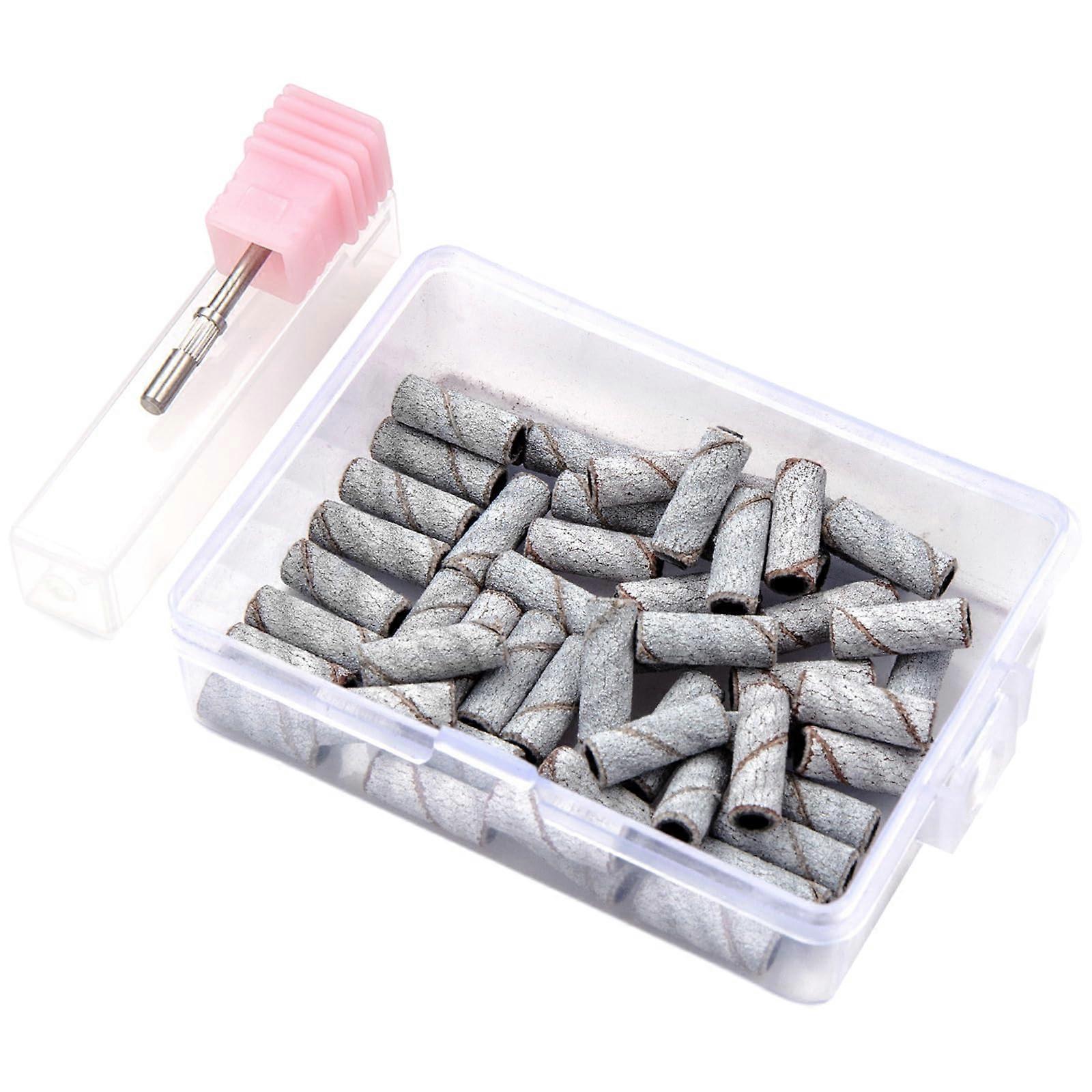 Nail Drill Sanding Bands Set with Multiple Grit Options for Acrylic and Gel Nails