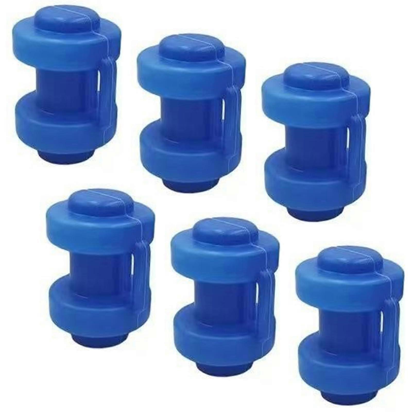 6Pcs Wear Resistant Trampoline Pole Caps for Enclosure Rods Easy Installation Replacement