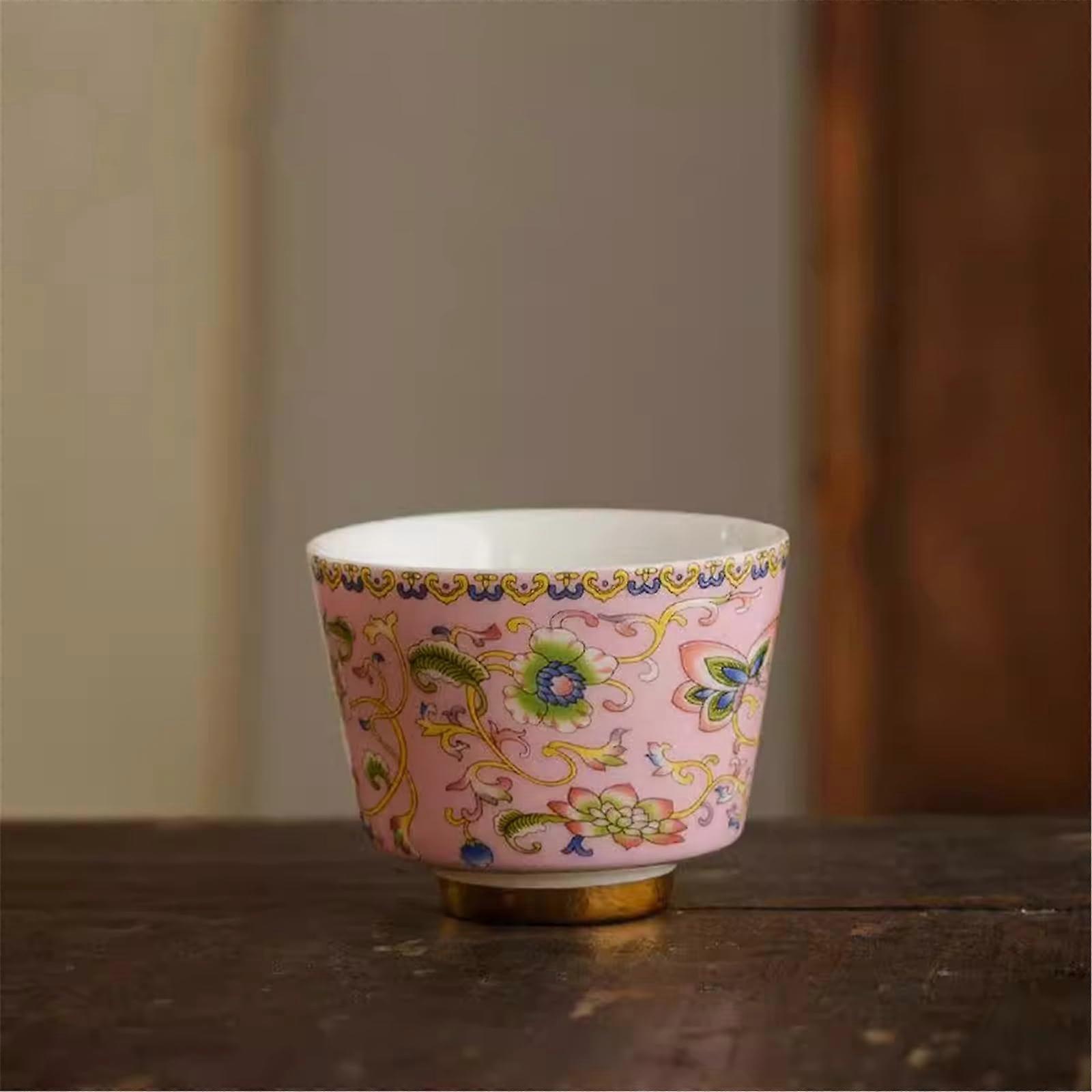 Handmade Ceramic Tea Cup with Artistic Design, Elegant Gift for Tea Lovers Ceremony Style
