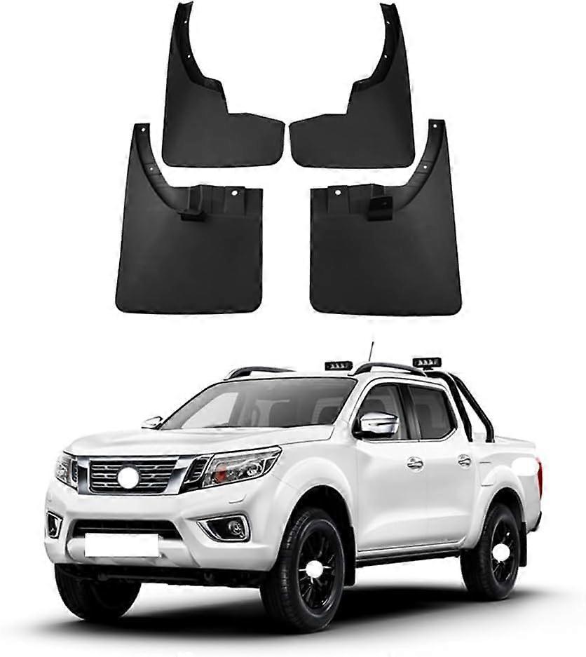 Mud Flaps 20172022 Front Rear 4Piece Set Full Coverage Easy Install Impact Resistant for Nissan Navara