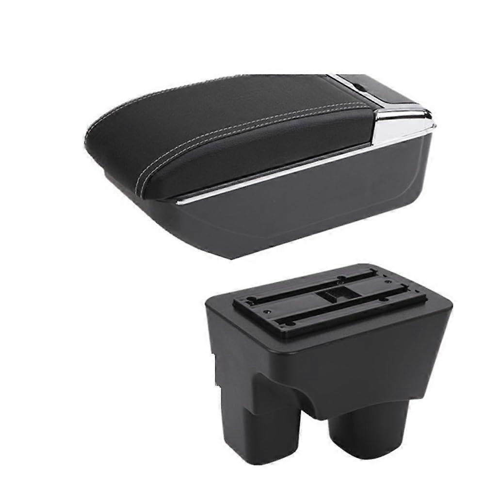 Car Armrest Box with Leather Padding for Onix 20202024, Ergonomic Double Storage Console Organizer
