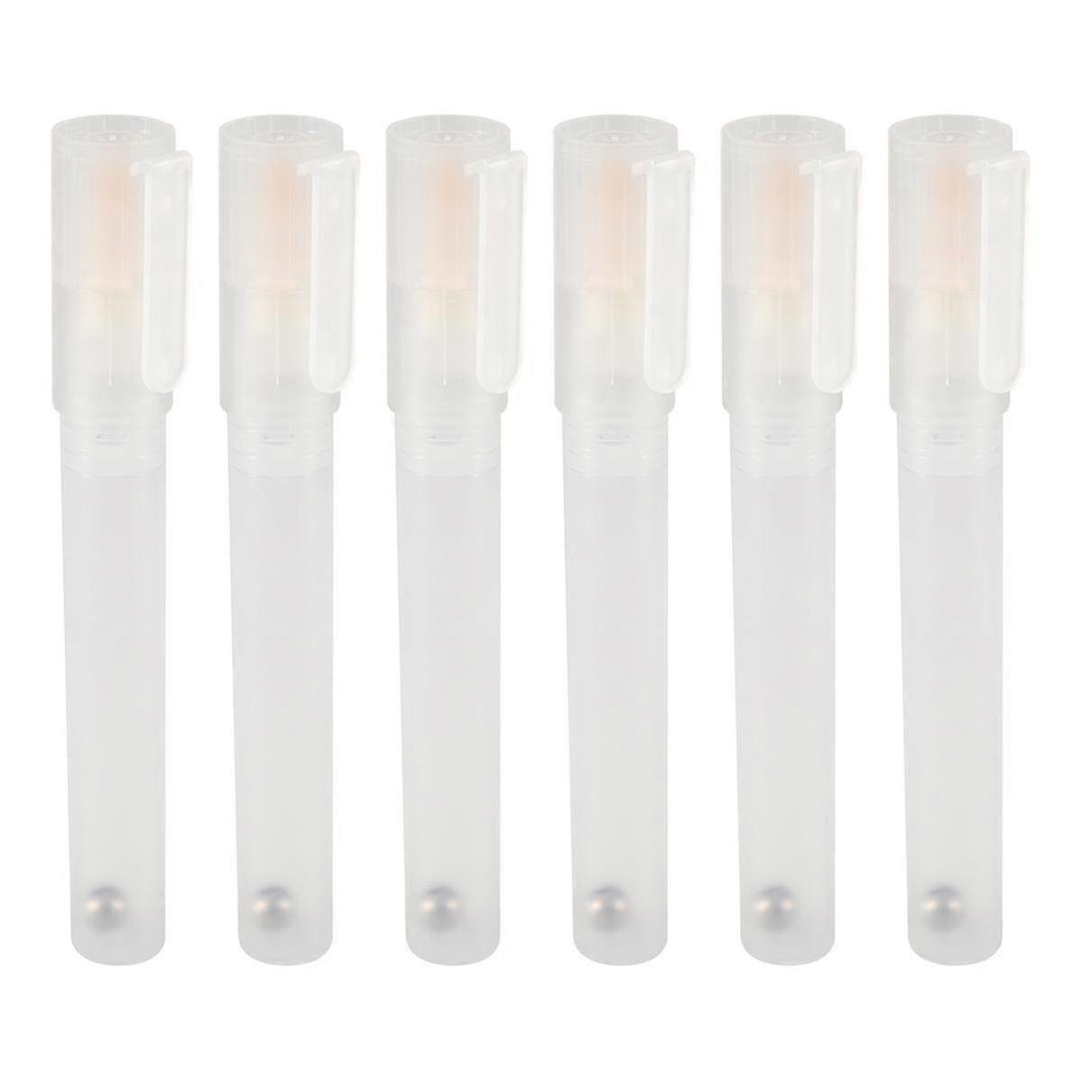 6 Empty Fillable Blank Paint Pen Markers Refillable Paint Pen
