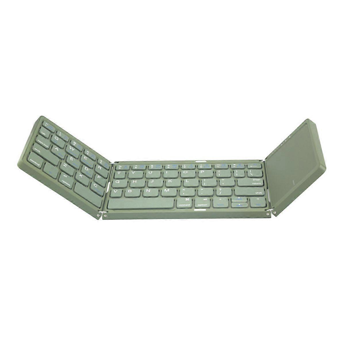 Foldable Bluetooth Keyboard with Wireless Touchpad for iPad Smartphone