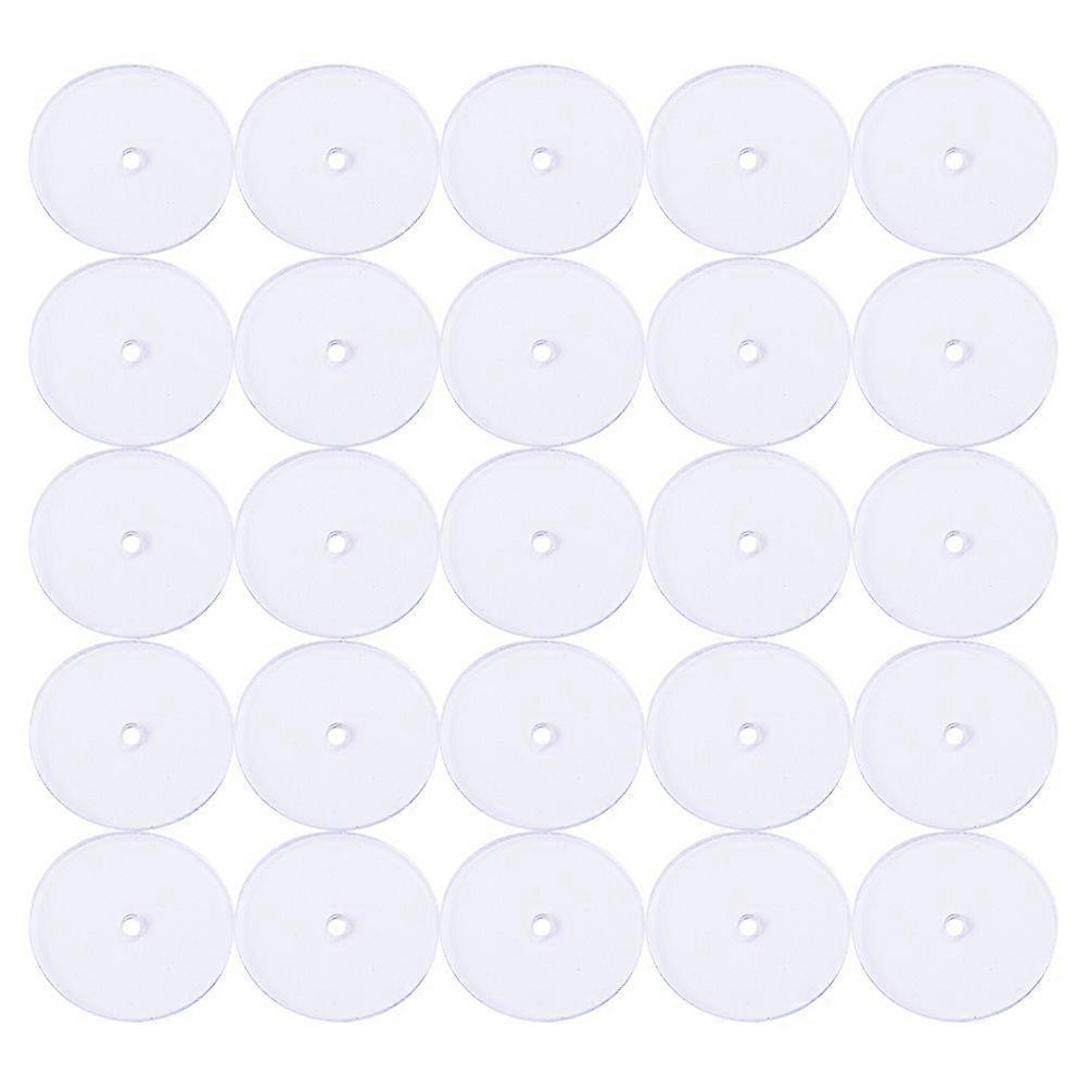 100pcs Practical Earring Safety Backs Plastic Earring Back Stopper Earring Pad