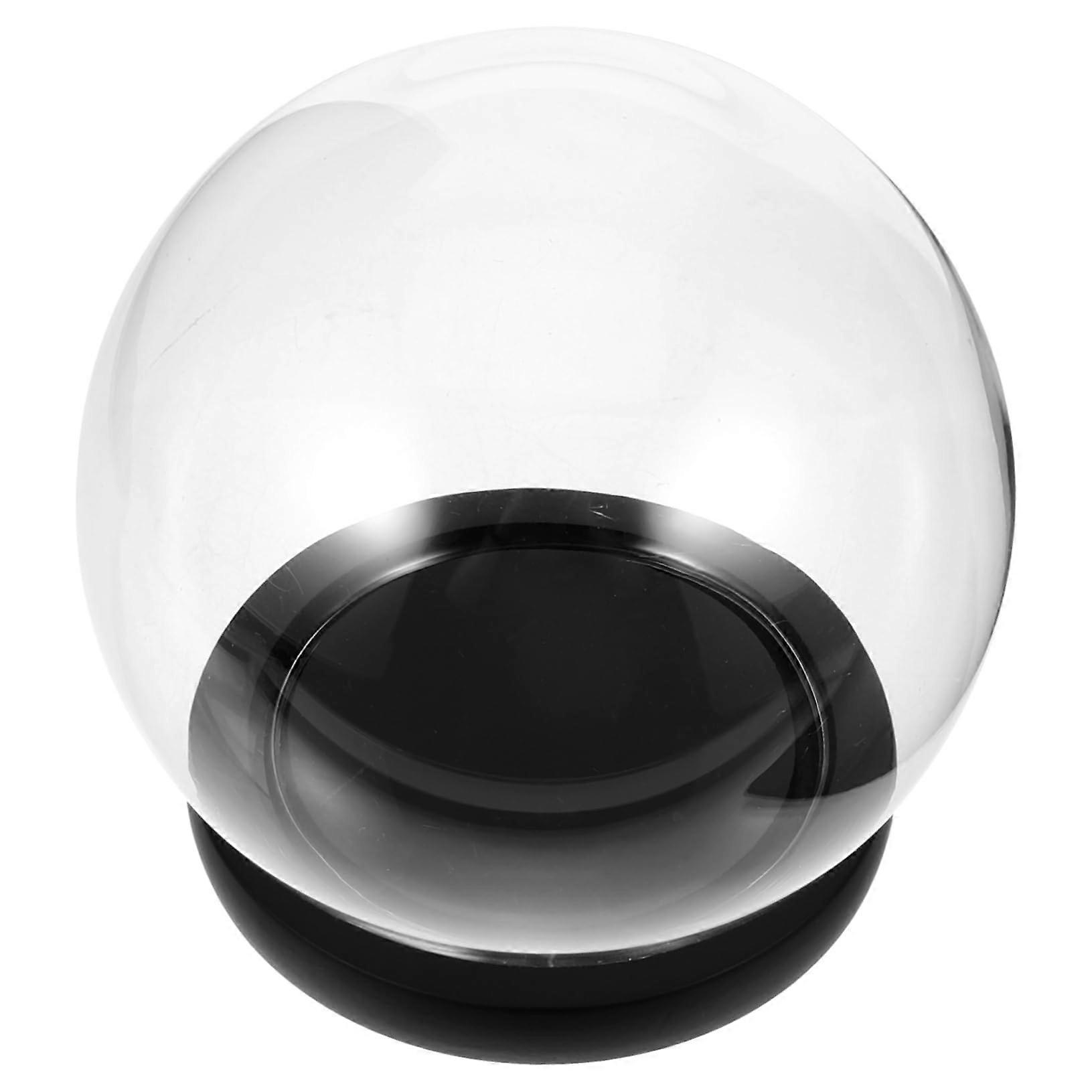 Glass Cloche with Base for Display, Clear Dome for Preserved Flowers, DustProof Home Décor