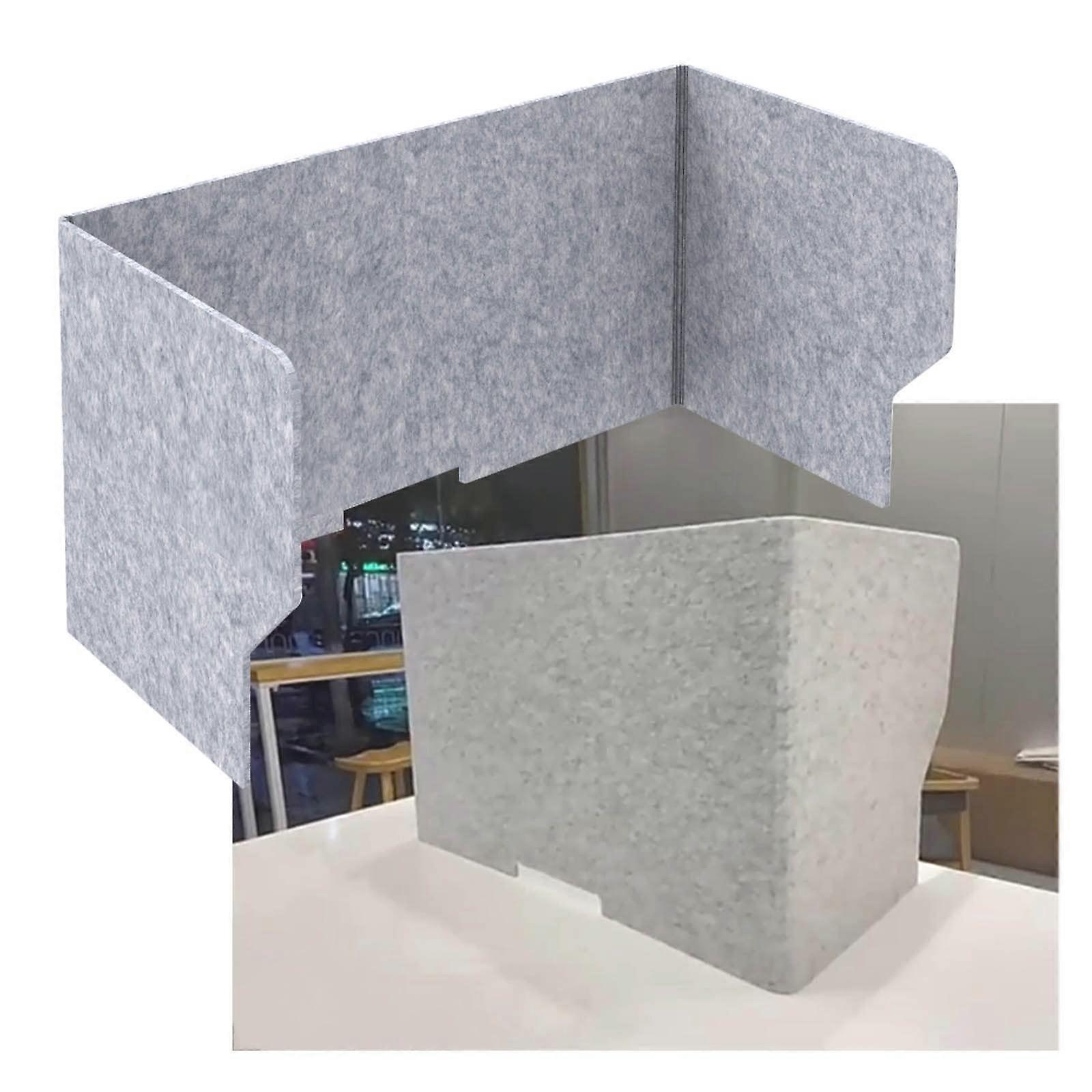 Desk Privacy Panel with Noise Reduction, Foldable Grey Classroom Desk Divider for Students