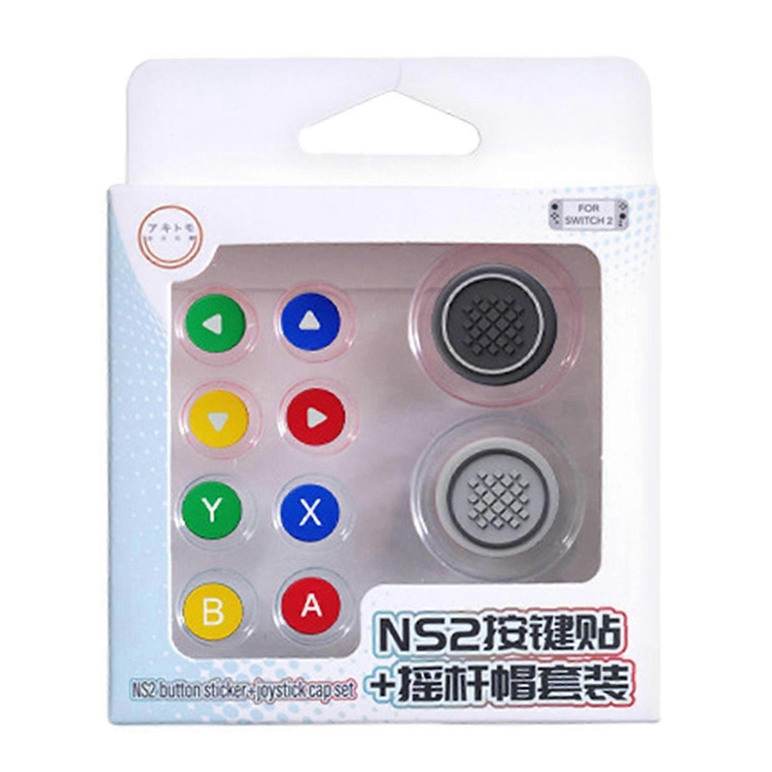 For Switch 2 Silicone Button Covers Thumb Grip Set Easy to Install for Switch 2 Accessories