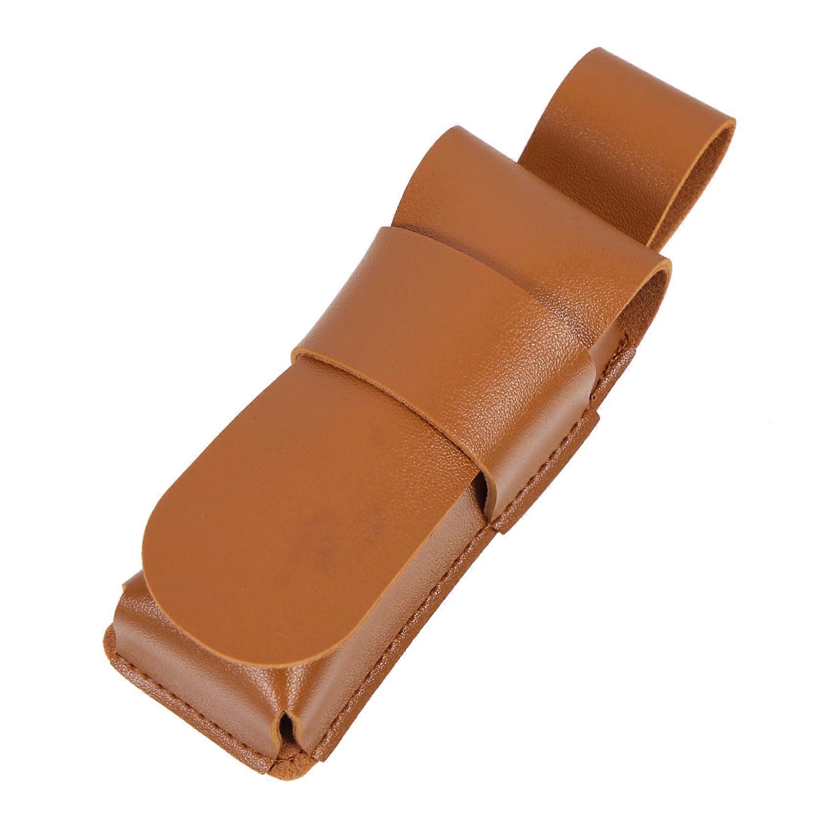 Leather Harmonica Case with DropProof Protection, Compact Travel Holder for Blues Harmonica