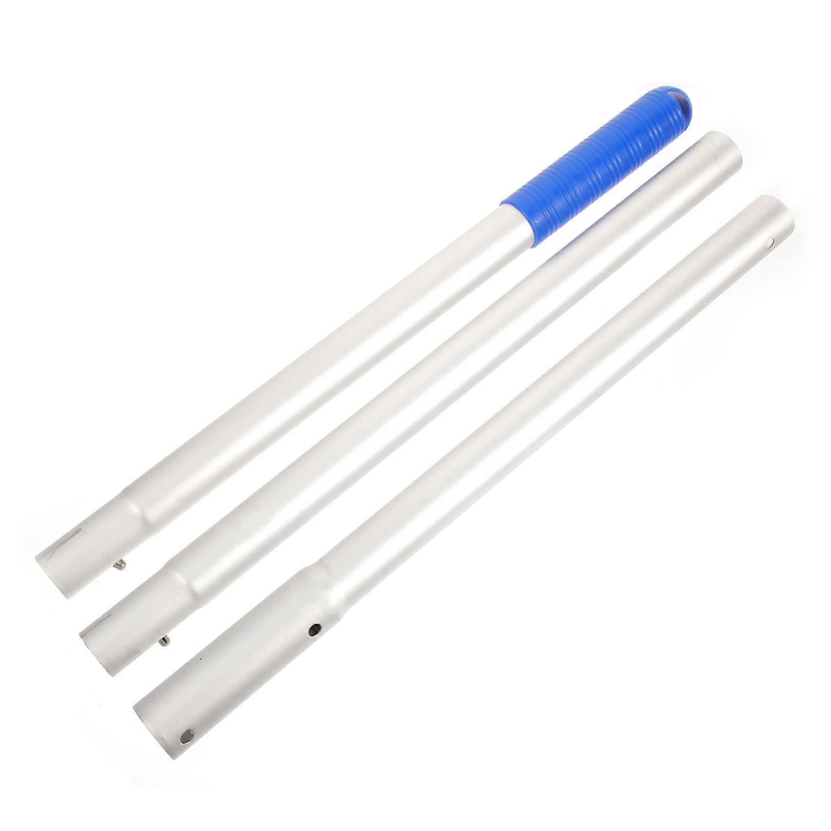 Aluminum Telescopic Pool Skimmer Pole with Durable Grip for Nets and Brushes Adjustable Handle