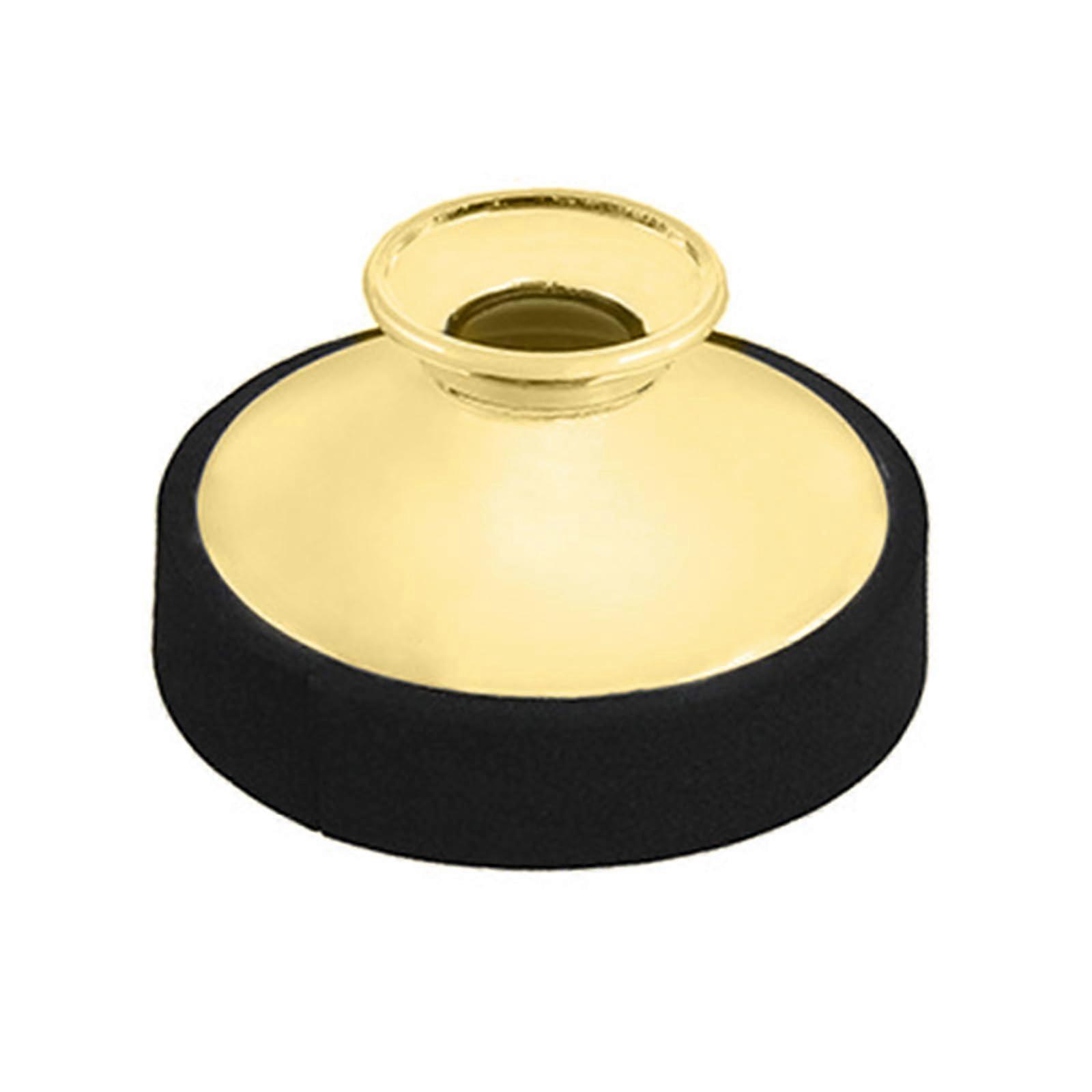 Gold Saxophone Mute Silencer with Noise Reduction for Quiet Practice, Compact ABS Design