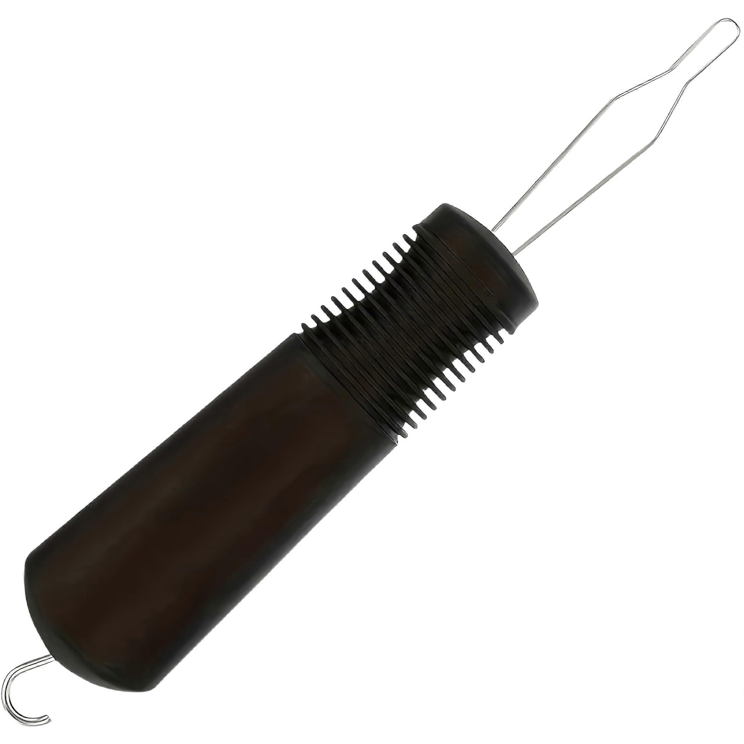 Button Hook Assist with Zipper Pull for Elderly and Disabled, One Handed Dressing Aid Black