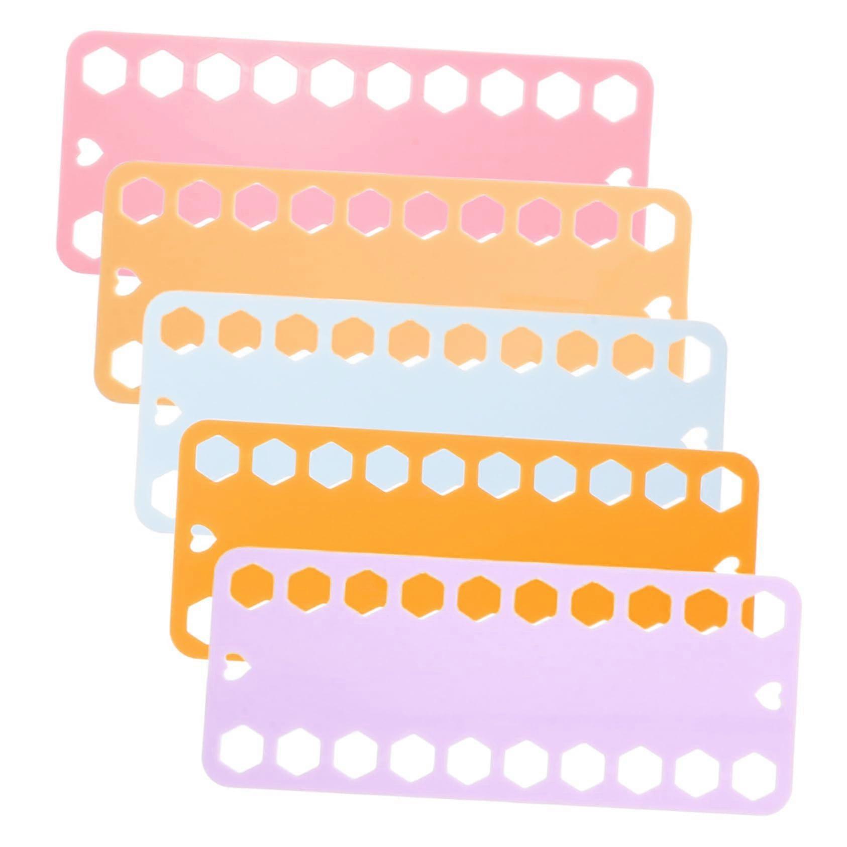 5pcs Embroidery Floss Organizer Plastic Cross Stitch Thread Holder Tangle Storage Board