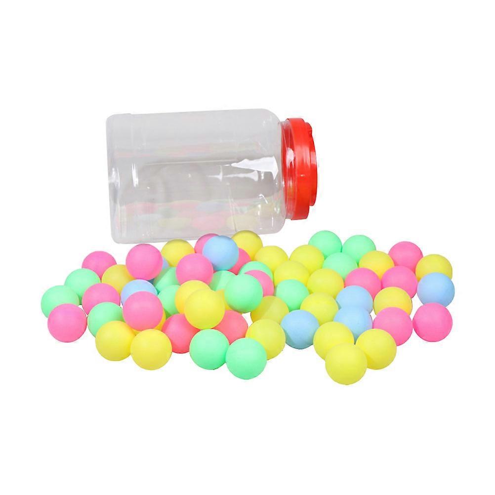 Pong Balls Game Balls for Use 100Pcs Assorted Color Plastic Material