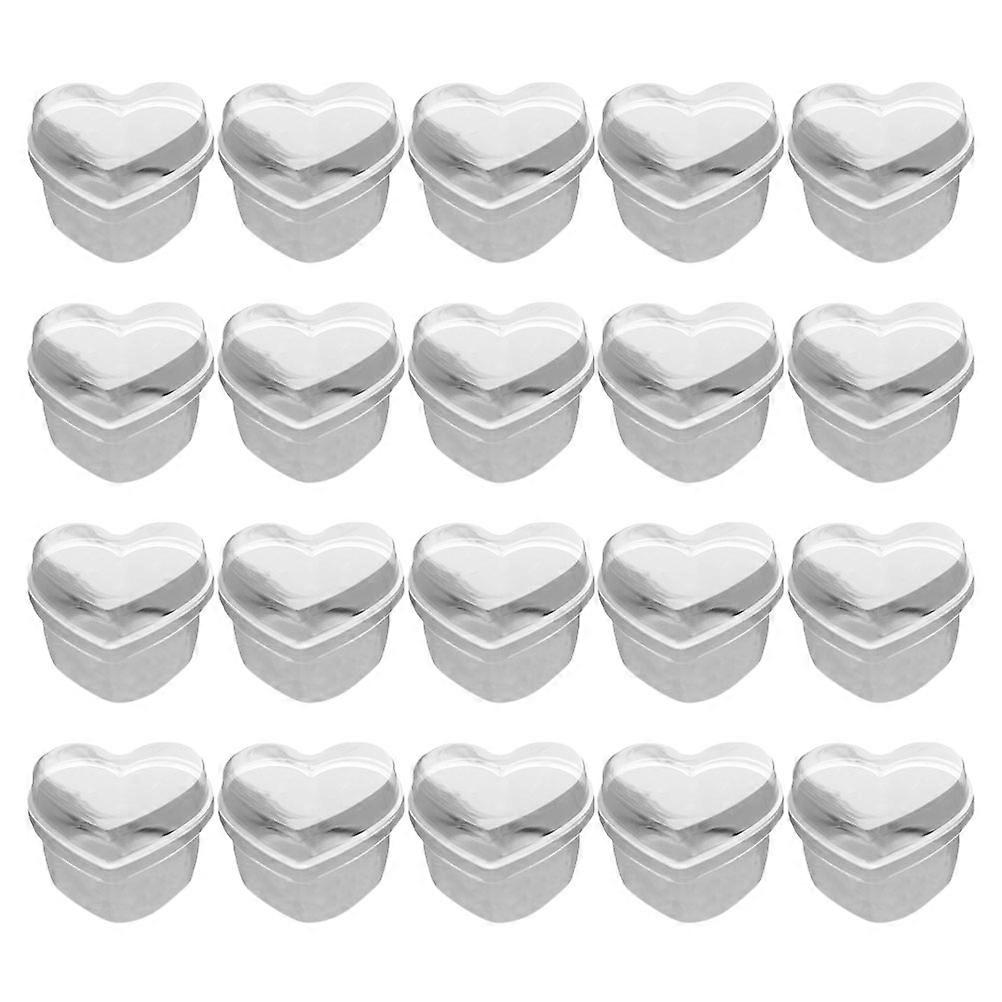 Heart Shape Pudding Cup for Mousse Serving 50Sets Dessert Cups