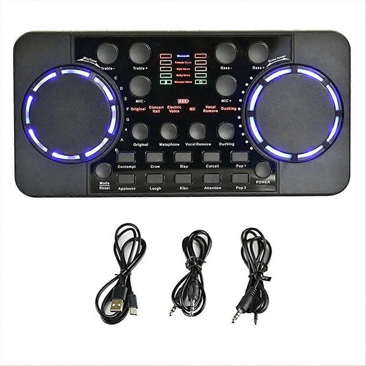 V300 Pro Sound Card Bluetooth-compatible Audio Interface Mixer