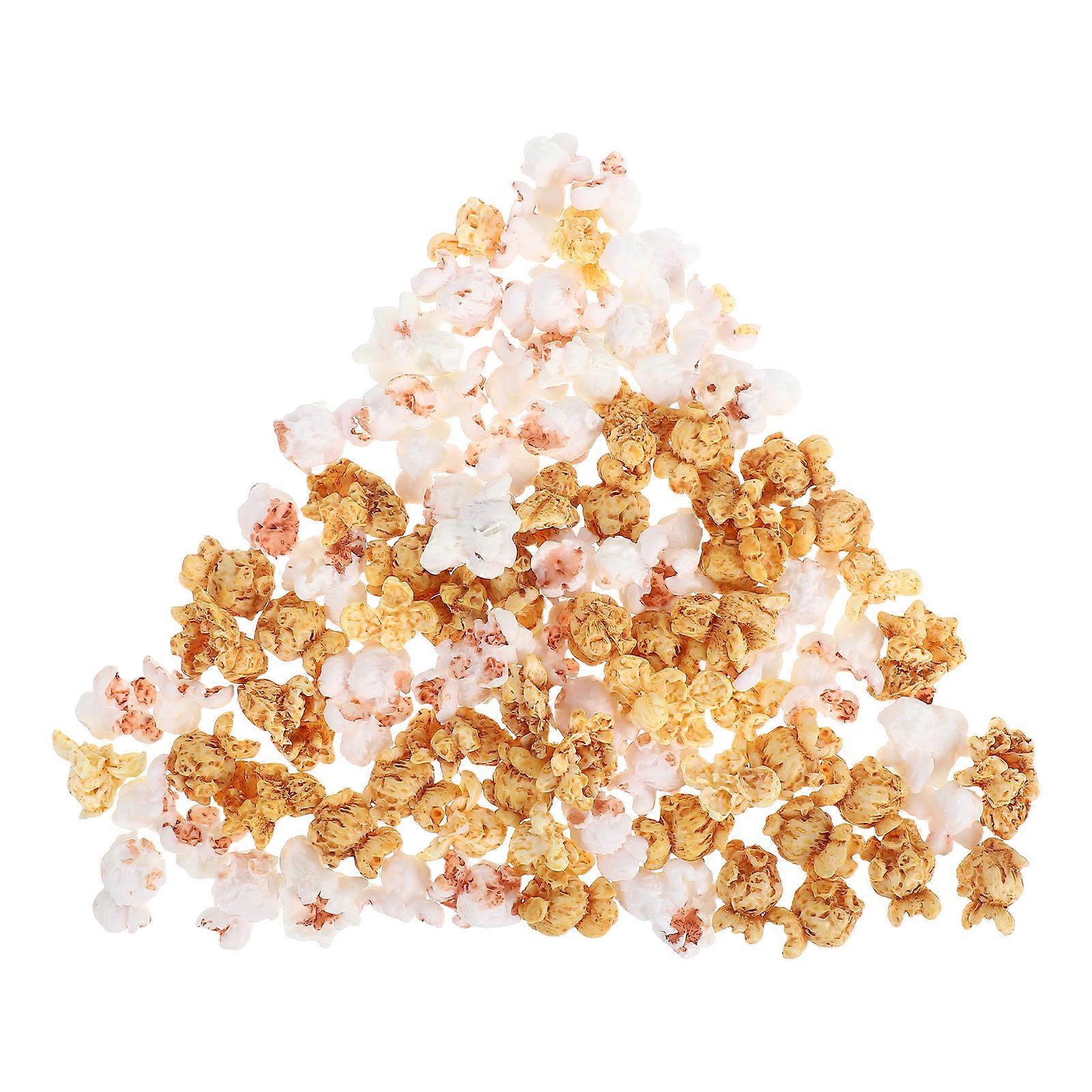 Simulated Popcorn Model for Craft Projects 100Pcs Assorted Color Plastic Resin
