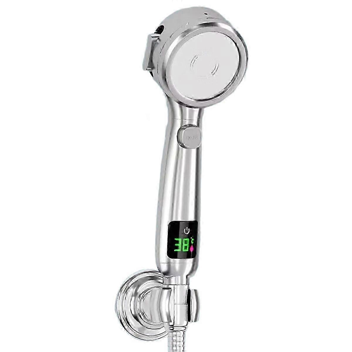 High Pressure Handheld Bathroom Shower Head Silver