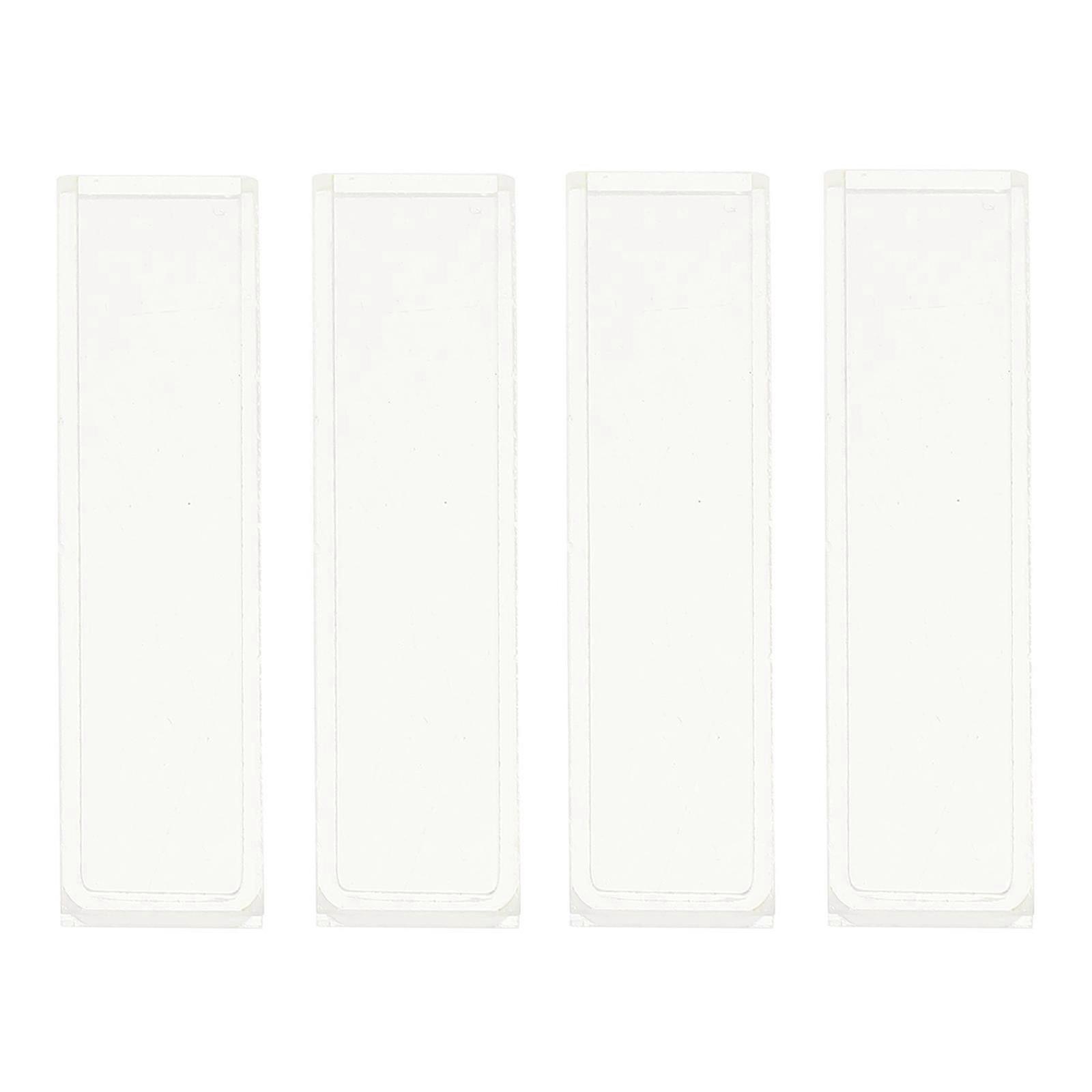 Sample Cuvette 4Pcs Optical Glass Cuvettes for Comparative Analysis
