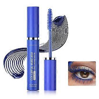 Máscara para cílios colorida Feeling, à prova d'água, de longa duração, com pigmento azul vibrante, que proporciona volume e alongamento.