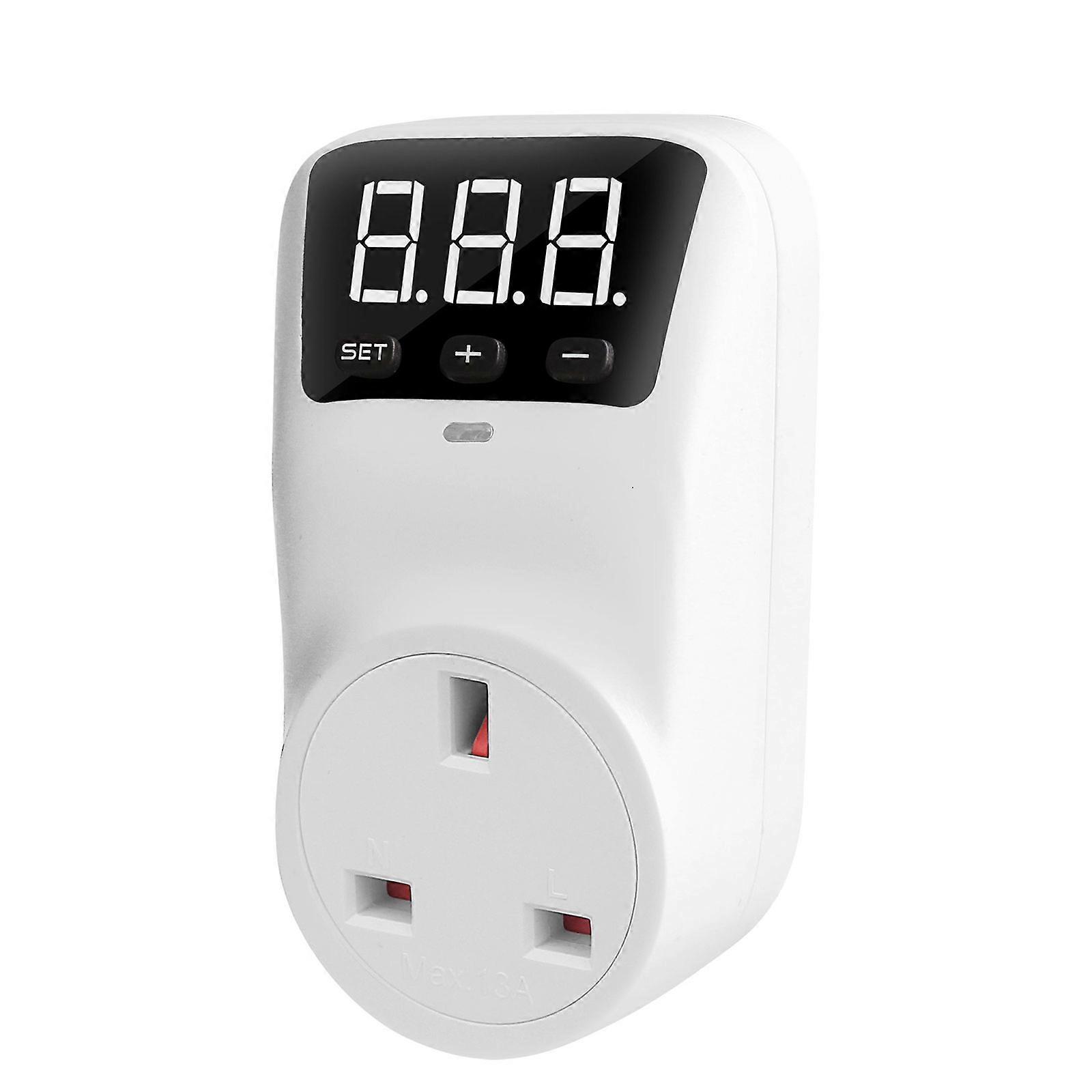 Digital Display Under Voltage Protections Sockets Automatic Reset Power Surges Protector Sockets Adjustable Delay Time Multicolor