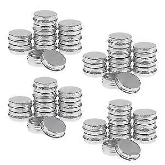 40 Stück 15 ml Silber kleine Aluminium Ro Lippenbalsam Dose Vorratsgläser Behälter mit Schraubdeckel für Lippenbalsam, Kosmetik, Haarwachs oder Tee