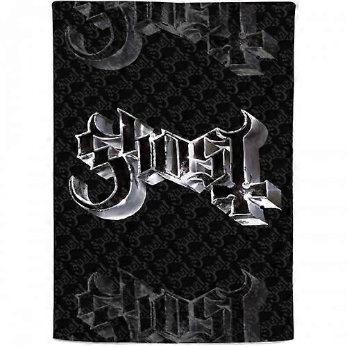 Ghost Sherpa Fleece Chrome Logo Blanket
