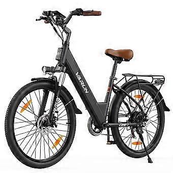 VARUN C26-1 black Electric Bike 48V 499Wh Removable Battery 50-100km Range IP65 Waterproof Adult E-Bike