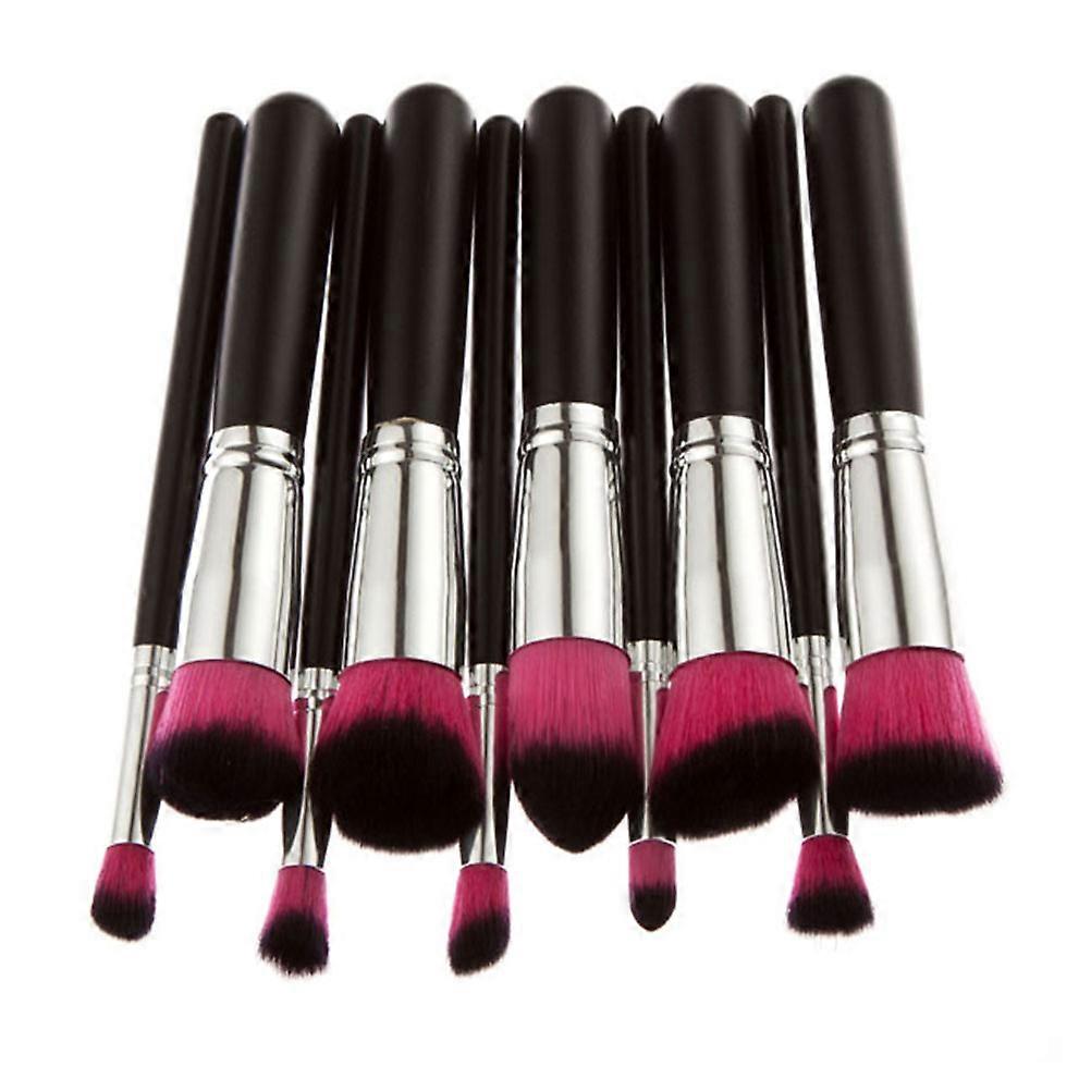Makeup 10Pcs Makeup Brush Set for Cosmetic Application in Multi Colored Kit