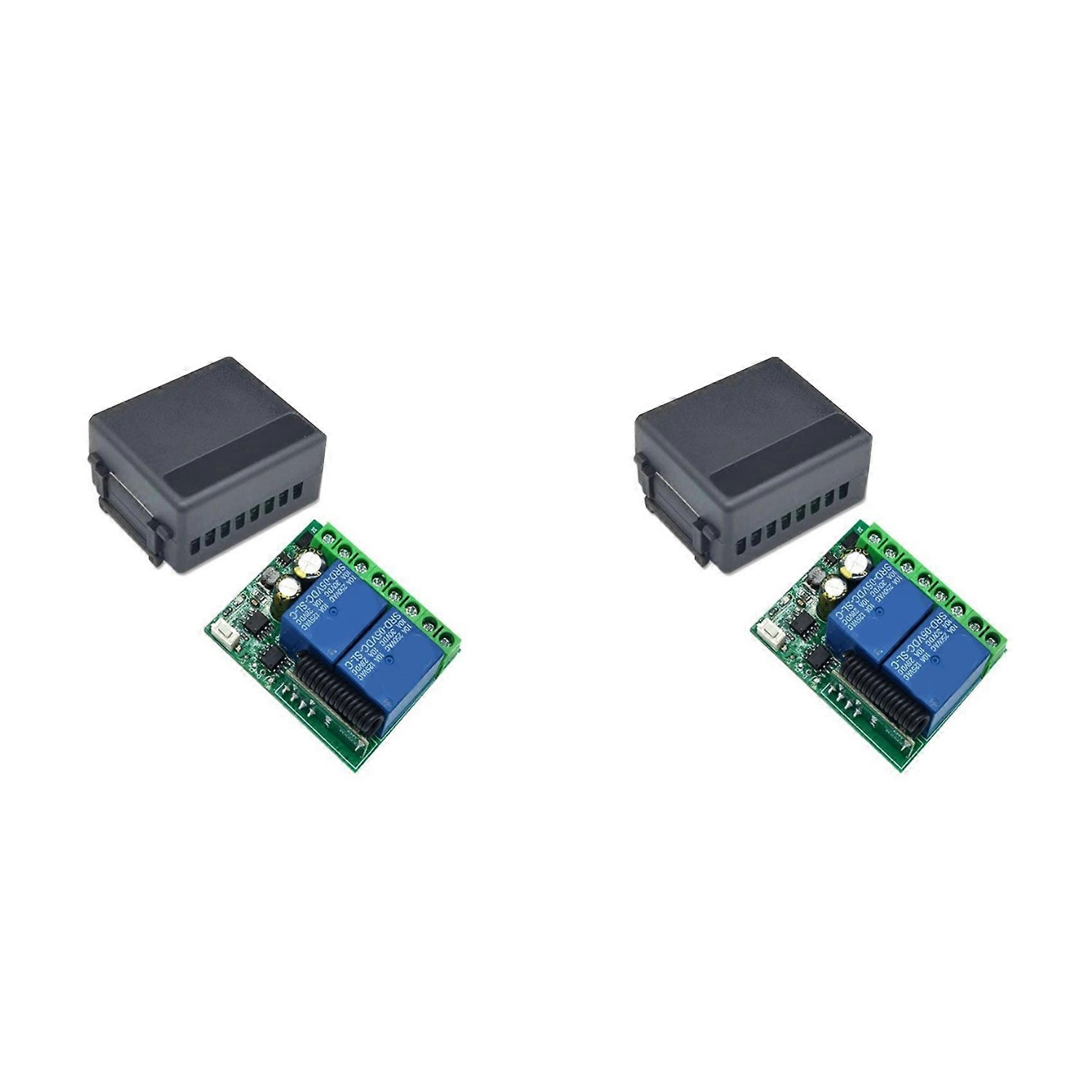 2X 5V 12V 24V 2 Channel Motor Control Switch Forward Reverse Telescopic Rod Wireless Remote Control Switch 433M