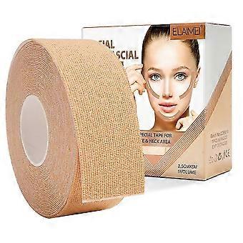 Kinesiologie-Tape für Gesicht, V-Linie, Hals und Augenpartie – Lifting, Faltenreduzierung, Klebestreifen, Hautpflege-Tool, elastische Bandage, 2,5 cm x 5 m, dbIAOS