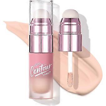 Stick correttore e contouring liquido a doppia punta, crema scolpinte a lunga durata con applicatore a spugnetta, 4 tonalità per tutti i tipi di pelle.