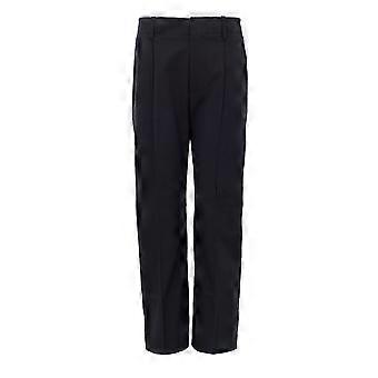 Bottega Veneta Navy Blue Twill High-waist Tailored Trousers