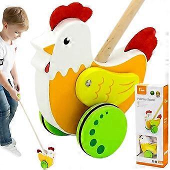 VIGA Pusher Hen av Trä för Pedagogisk Användning