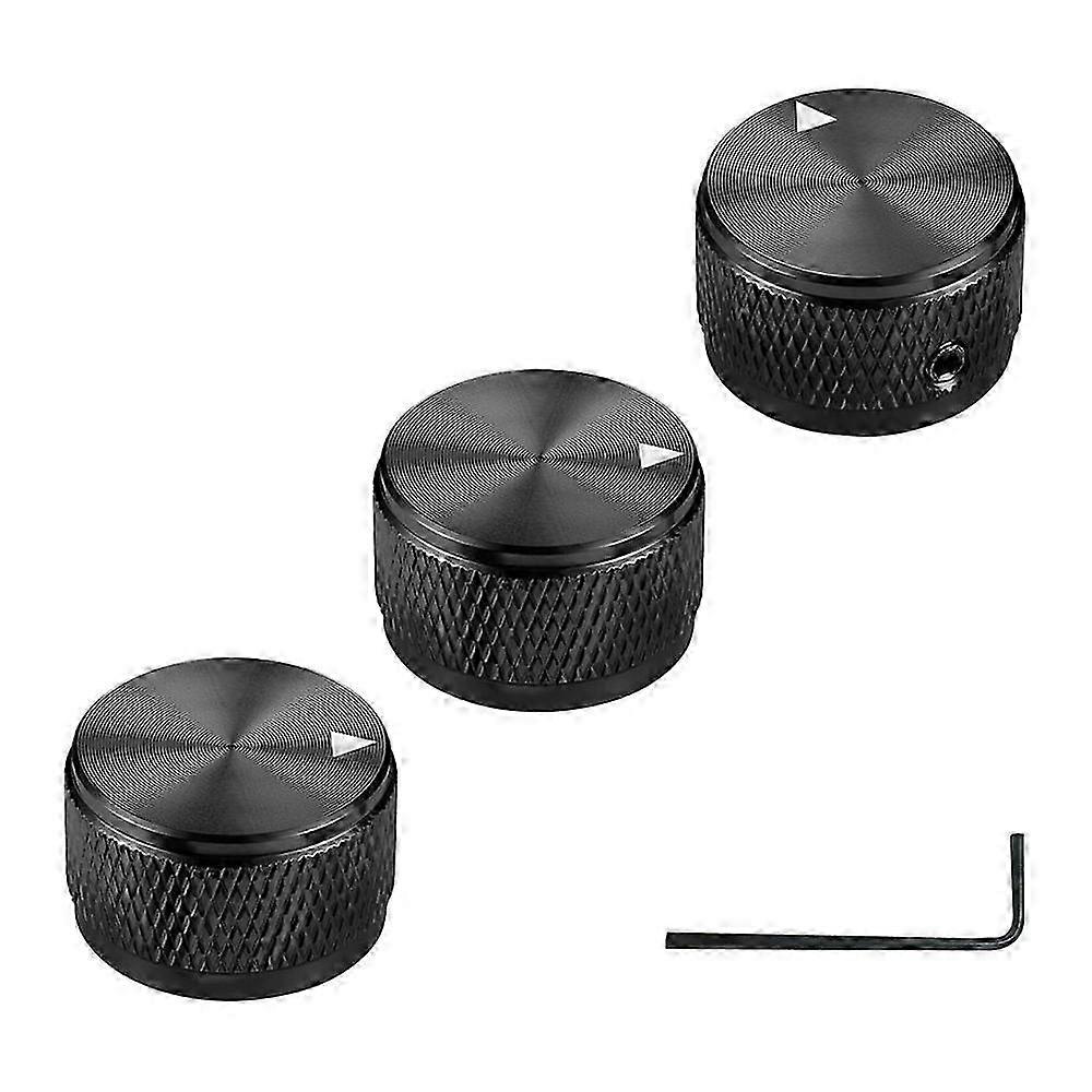 3Pcs Aluminum Guitar Knobs, Guitar Volume and Pitch Control Knobs, compatible withElectric Guitar