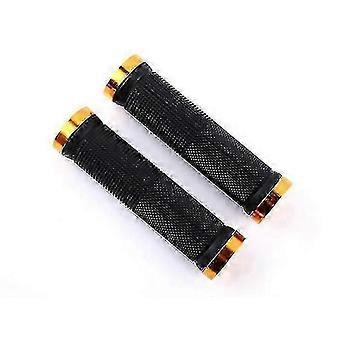 Anti-slip Mountain Bike Handlebar Grips, Rubber MTB Bicycle Grips with Lock-On Clamps, 130mm, for Cycling
