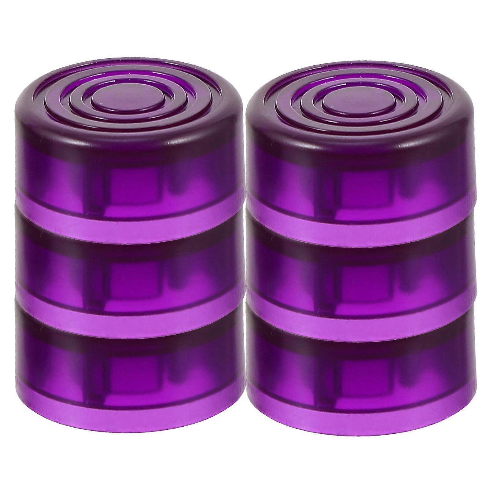 6Pcs Plastic Guitar Stomp Knobs Pedal Caps Guitar Effect Foot Nail Caps