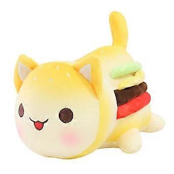 25cm(Sandwich) Plush Doll French fries cat sandwich hamburger cat toy doll