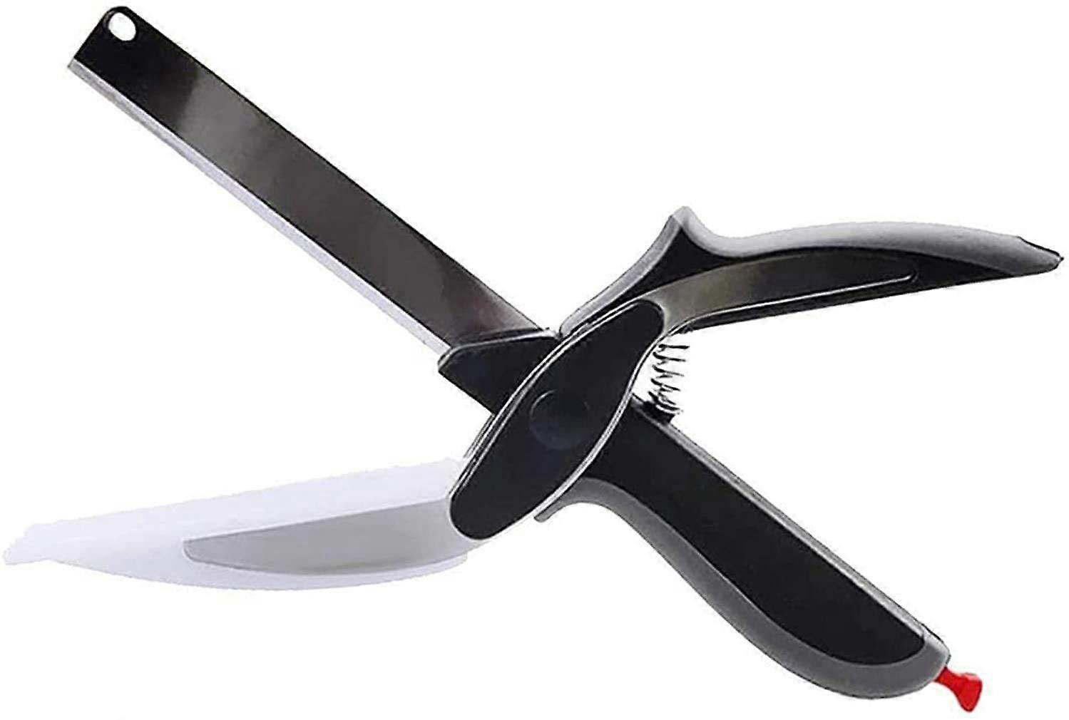 Clever Kitchen Chopper With Cutting Board,Stainless Steel Multi-function Scissors