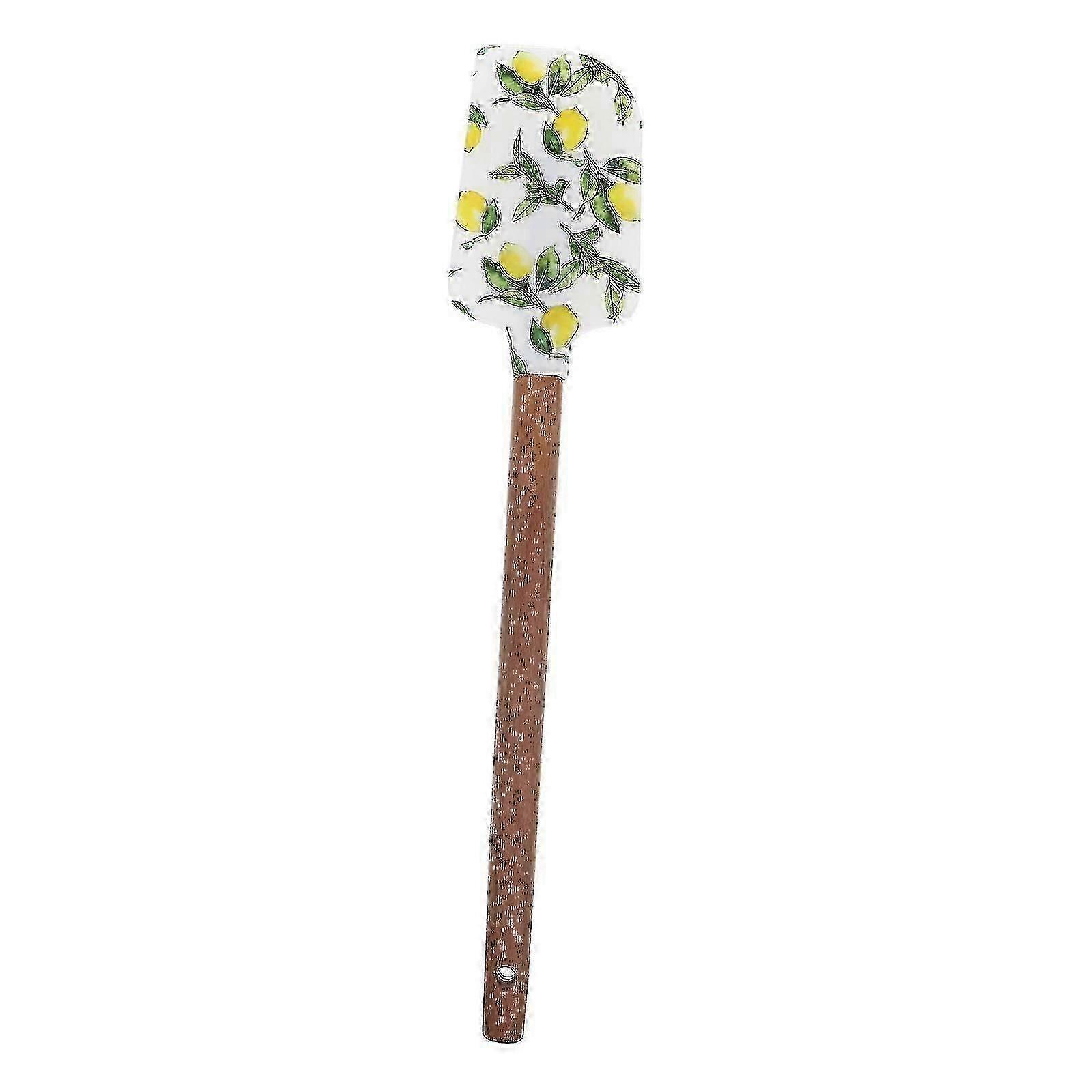 Silicone Cake Scraper Practical Lemon Pattern Cake Cream Spreader Baking Spreader Kitchen Scraper