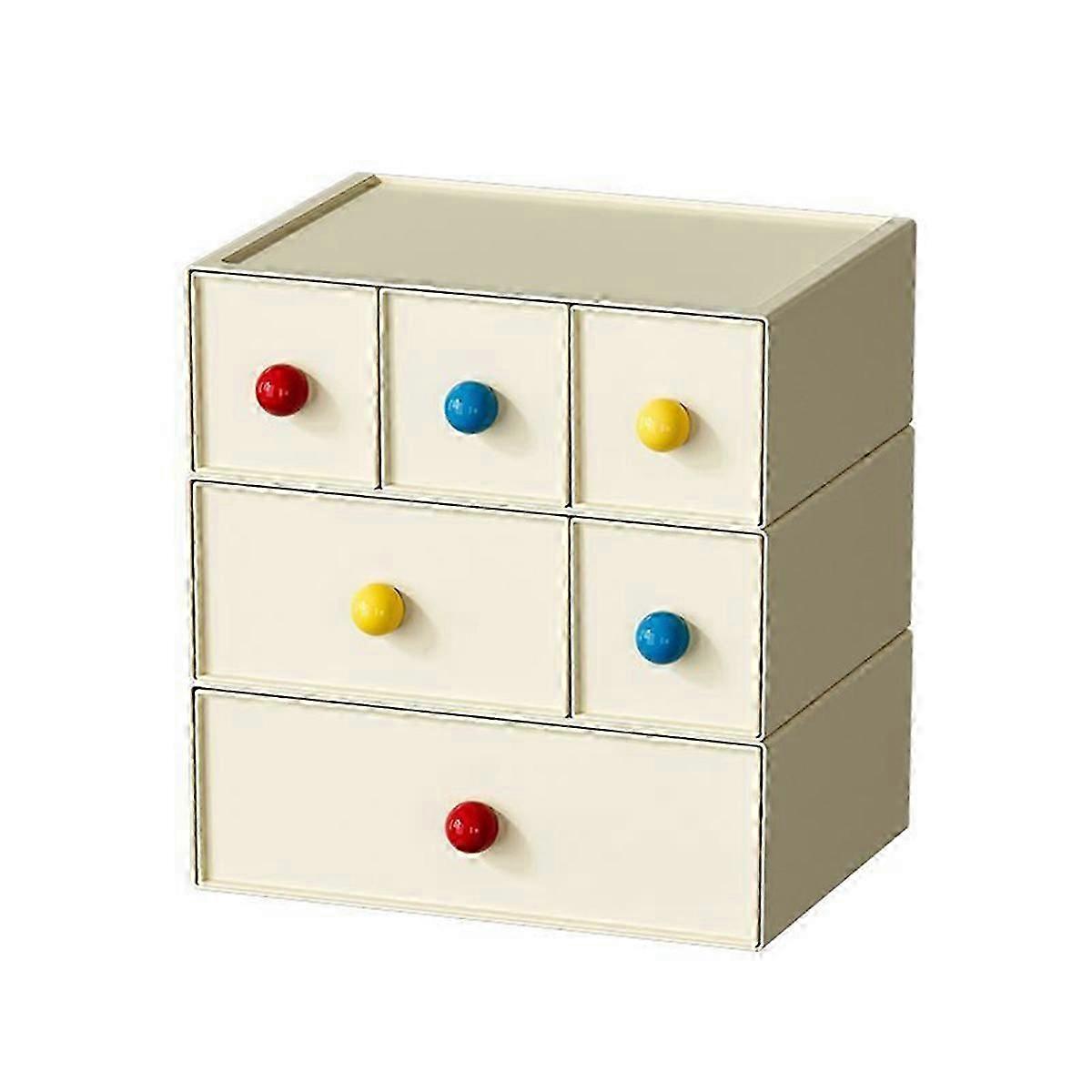 6 Drawers - Stackable Plastic Tea Bag Organizer - Tea Bag Storage Shelf - for Countertop Tea Sorting