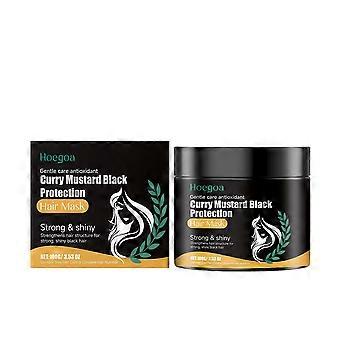 Curry Mustard Hair Mask - Voedende behandeling met caryophylla-extracten voor zacht, vochtig haar
